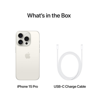 iPhone 15 Pro 128GB White Titanium