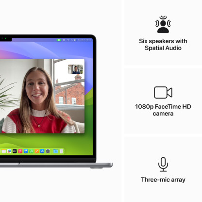 15-inch MacBook Air: Apple M3 chip with 8-core CPU and 10-core GPU, 8GB, 256GB SSD - Space Grey
