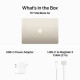 15-inch MacBook Air: Apple M3 chip with 8-core CPU and 10-core GPU, 8GB, 256GB SSD - Starlight