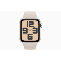 Apple Watch SE GPS + Cellular 44mm Starlight Aluminium Case with Starlight Sport Loop